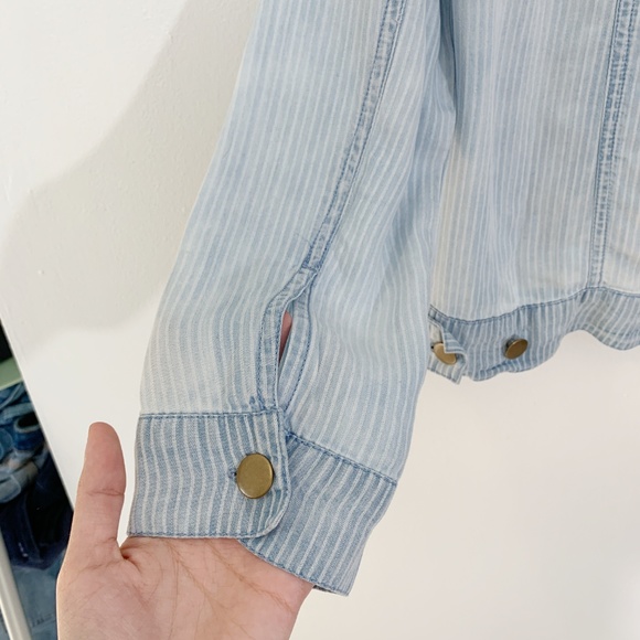 Michael Stars linen denim shirt jacket - Picture 5 of 8